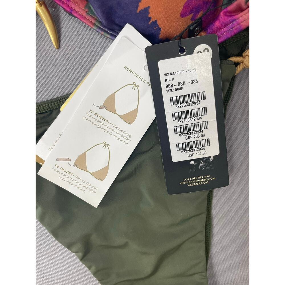 NEW Vix Paula Hermanny Swimsuit Bikini Size XL D-Cup Sexy Summer Beach Resort - Picture 3 of 5